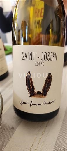 Viner Blanc demi-sec Rodéo Jean-François Malsert Non millésimé Frankrike Rhônedalen Saint-Joseph AOC