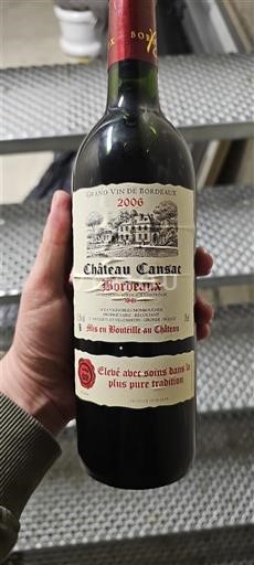 Vini Rouge sec Château Cansac 2006 Francia Bordeaux AOC