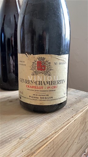 Burgundia Gevrey-Chambertin Premier Cru Pierre Seguin Crapillot 1er Cru Nemilésimat