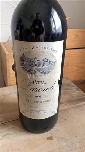 Bordoja Premières-côtes-de-bordeaux Château Laronde 2002