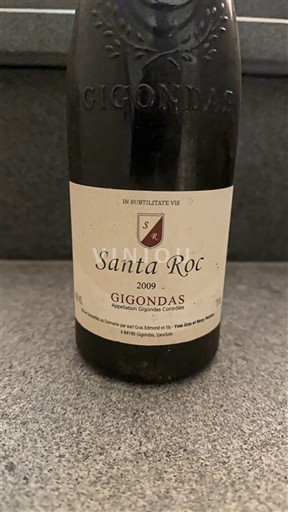 Rhônedalen Gigondas Santa Roc 2009