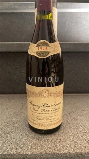 Burgundi Gevrey-Chambertin Premier Cru Domaine Henri de Villamont Petite Chapelle 1974