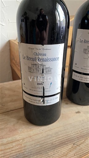 Bordoja Médoc Château Le Breuil Renaissance 2007
