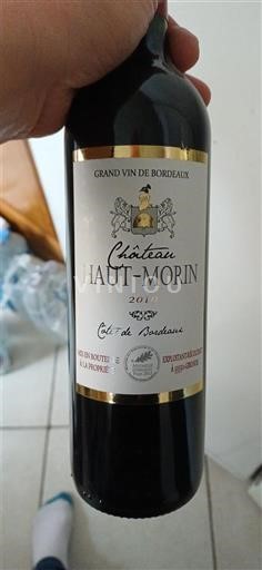 Vine Rouge sec Château Haut-Morin 2016 Frankrig Bordeaux Côtes-de-Bordeaux AOC