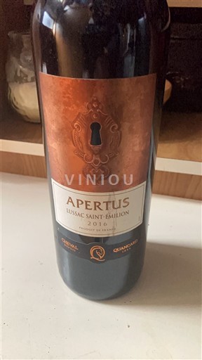 Bordoja Lussac-Saint-Émilion Quancard Apertus 2016