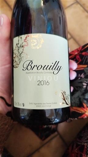 Beaujolais Brouilly EARL Vignobles Des Pierres Dorées 2016