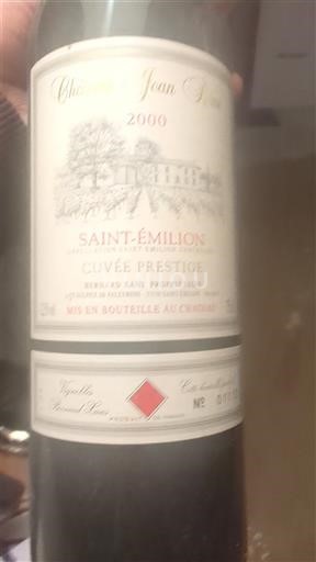 Vinuri Rouge sec Cuvée Prestige Château Jean Voisin 2000 Franța Bordeaux Saint-Émilion AOC