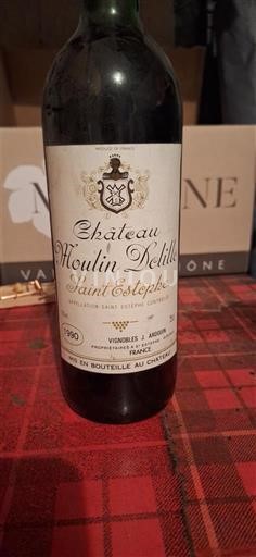 Bordoja Saint-Estèphe Château Moulin Delille 1990