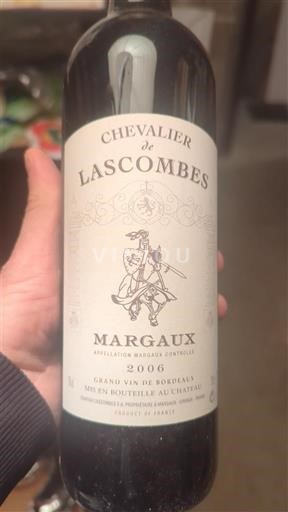 Vinos Rouge sec Chevalier de Lascombes 2006 Francia Burdeos Margaux AOC