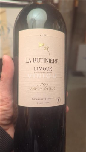 Вина Rouge sec La Butinière Anne de Joyeuse 2016 Francuska Лангедок Limuz AOC