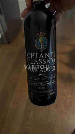 Вина Rouge sec Concadoro 1995 Italija Toskana Кјанти Класико DOCG