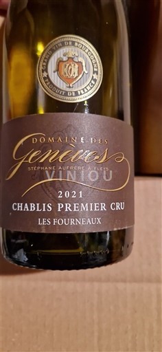 Burgundija Chablis Premier Cru Domaine Genèves Les Fourneaux 2021