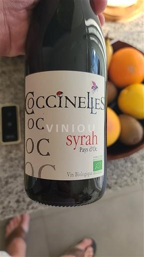 Вина Rouge sec Syrah Coccinelles 2023 Francuska Лангедок и Русијон Окситански регион IGP
