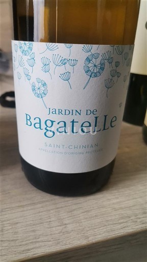 Verërat Blanc sec Jardin de Bagatelle Domaine Bagatelle Non millésimé Francë Languedok Saint-Chinian AOC