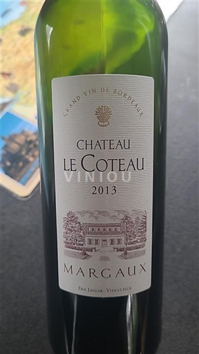 Bordeaux Margaux Château Le Coteau 2013