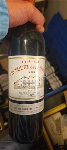 Bordeaux Blaye-côtes-de-bordeaux Château Crusquet de Lagarcie Réserve 2013