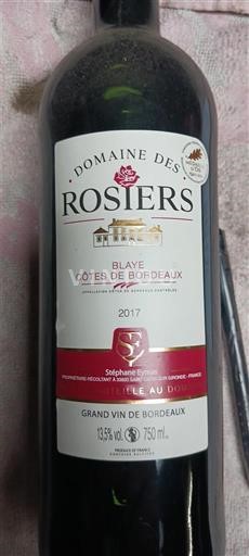 Bordeaux Blaye-côtes-de-bordeaux Domaine Rosiers L'Île au Bois 2017