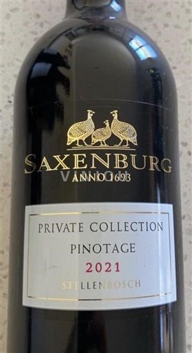 Rajoni Bregdetar Stellenbosch Saxenburg Private Collection Pinotage 2021