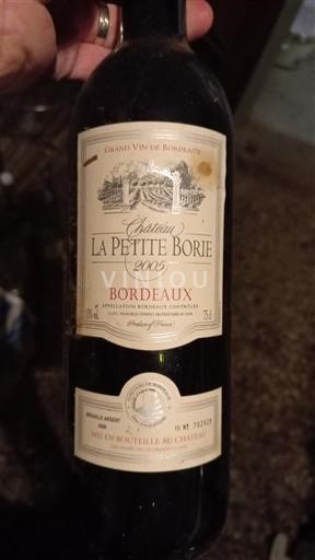 Vinuri Rouge sec Château La Petite Borie 2005 Franța Bordeaux AOC