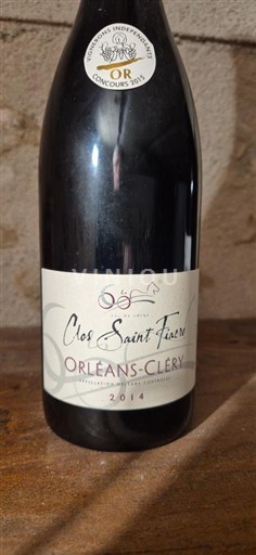 Lugina e Luarës Orléans-cléry Clos Saint Fiacre 2014