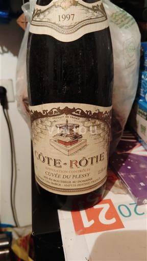 Wines Rouge sec Cuvée du Plessy Domaine Duplessy 1997 France Rhône Valley Côte-Rôtie AOC