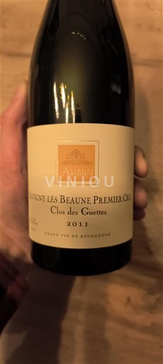 Vin Rouge sec Clos des Guettes Domaine Ardhuy 2011 France Bourgogne Savigny-lès-beaune AOC Premier Cru
