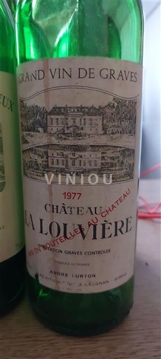 Vinos Rouge sec Château La Louvière 1977 Francia Burdeos Graves AOC