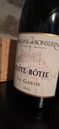 Verërat Rouge sec La Garde Domaine Bonserine 2014 Francë Lugina e Ronës Côte-rôtie AOC