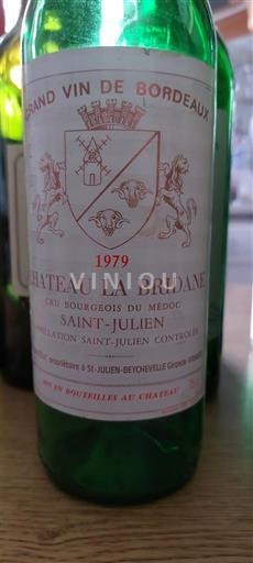 Vina Rouge sec Château La Bridane 1979 Francija Bordeaux Saint-Julien AOC