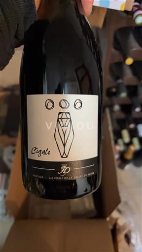 Verërat Rouge sec Cigale Vignoble de la Vallée du Rhône 2024 Francë Lugina e Ronës Bregdeti i Rodanit AOC