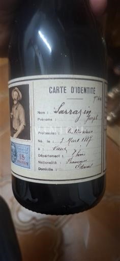 Vinos Rouge sec Carte d'Identité Domaine Sarrazin Non millésimé Francia Borgoña Givry AOC