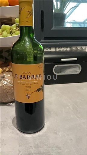 Bordoja Bordo Château Le Barrail 2018