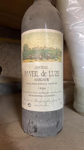 Vinos Rouge sec Château Paveil de Luze 1994 Francia Burdeos Margaux AOC