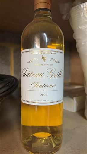 Bordoja Sauternes Château Grillon 2022