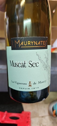 Languedoc ja Roussillon Katalonianrinteet Les Vignerons de Maury Les Maurynates Muscat Sec Ei vuosikertaa