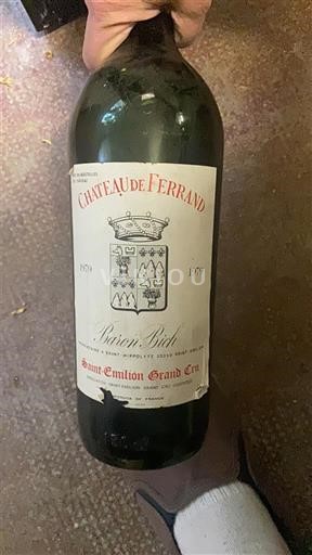 Vinuri Rouge sec Château Ferrand 1979 Franța Bordeaux Saint-Émilion Grand Cru AOC