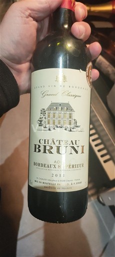 Bordoja Bordeaux Supérieur Château Bruni Grand Classique 2011