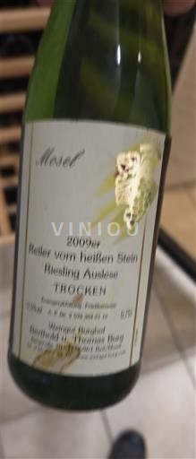 Mosel Weingut Burdorf Reiler vom heißen Stein Riesling Auslese Trocken 2009