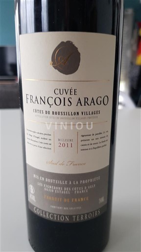 Roussillon Côtes du Roussillon Villages Les Vignerons des Côtes d'Agly François Arago 2011