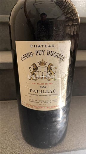Bordeaux Pauillac Château Grand-Puy Ducasse 1986