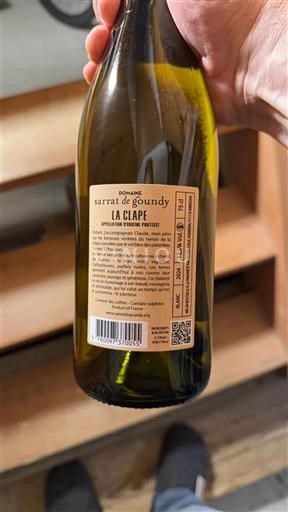Verërat Blanc sec Domaine Sarrat de Goundy 2024 Francë Languedok La Clape AOC