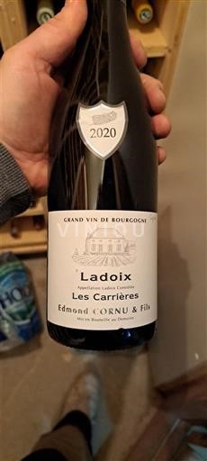 Vinos Rouge sec Les Carrières Edmond Cornu & Fils 2020 Francia Borgoña Ladoix AOC