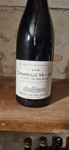 Burgundi Chambolle-Musigny Premier Cru Henri de Villamont Les Groseilles 2015