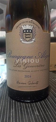 Burgundi Burgundi-aligoté Domaine Schmitt Les Genevrières 2024