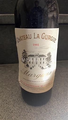 Vinos Rouge sec Château La Gurgue 1991 Francia Burdeos Margaux AOC