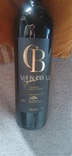 Wijnen Rouge sec Signature CB 2023 Frankrijk Bordeaux AOC