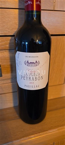 Rượu vang Rouge sec La Fleur Peyrabon 2013 Pháp Bordeaux Pauillac AOC