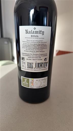 La Rioja Rioja Kalamity Ikke-årgang