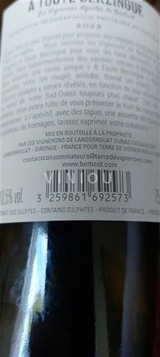 Југозапад Кот де Дюра Berticot A Toute Berzingue 2022