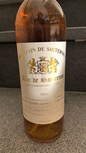 Bordoja Sauternes Duc de Sauternes 1994